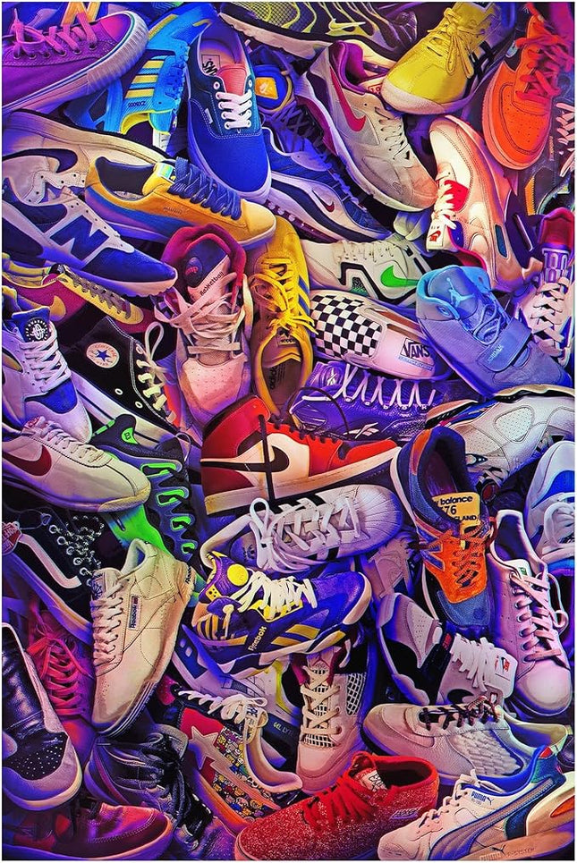 Sneakerheads 1000-Piece Jigsaw Puzzle | Fun Brain Teaser, Toys & Games | 28 x 20 Inches