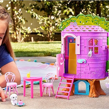 Chelsea Barbie Doll And Treehouse Playset With Pet Puppy