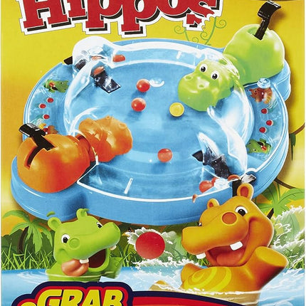 Hasbro Gaming Elefun & Friends Hungry Hungry Hippos Grab & Go Game (Includes 2 Chomping Hippos)