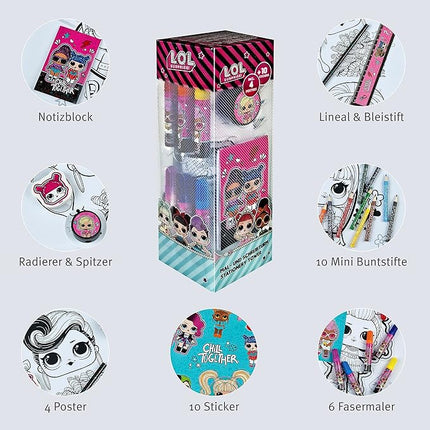 Undercover LOLO2255 LOL Surprise Painting and Writing Tower, 35 Pieces, Multicoloured