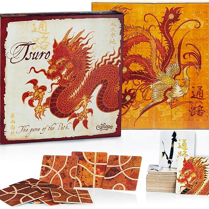 Calliope Tsuro - The Game of The Path - A Family Strategy Board Game For Adults and Kids 2-8 Players Ages 8 & Up