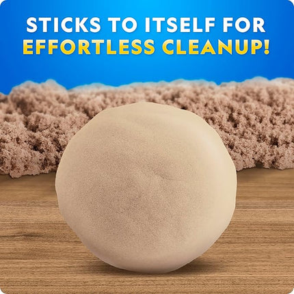 Blue Marble National Geographic Moon Sand - 12 Lbs. with Castle Molds (Natural) - A Fun No Mess Sensory Activity, Kids Fake Sand Play Set, Sensory Bin Filler