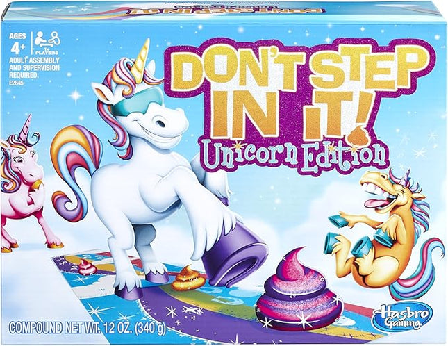 Hasbro Gaming Don’t Step in It Game, Unicorn Edition (Amazon Exclusive), 4 Years & up