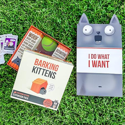 Barking Kittens Expansion Set - A Russian Roulette Card Game for Adults, Teens & Kids, Easy Family-Friendly Party Games - 20 Card Add-on
