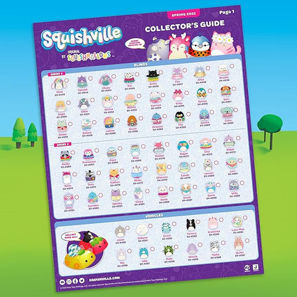 Squishville by Original Squishmallows Sweet Tooth Squad Plush - 2-Inch Bernice, Chanel, Cinnamon, Carmelita, Maya & Clara Plush - Toys for Kids