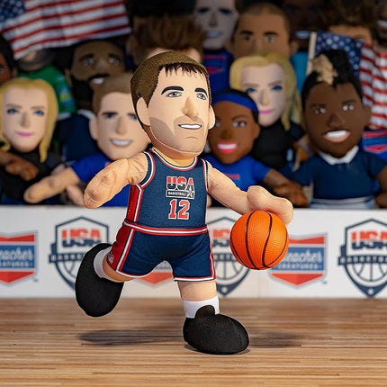 Bleacher Creatures USA Basketball John Stockton 10" Plush Figure- A Dream Teamer for Play or Display