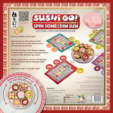 Gamewright - Sushi Go! Spin Some for Dim Sum Board Game
