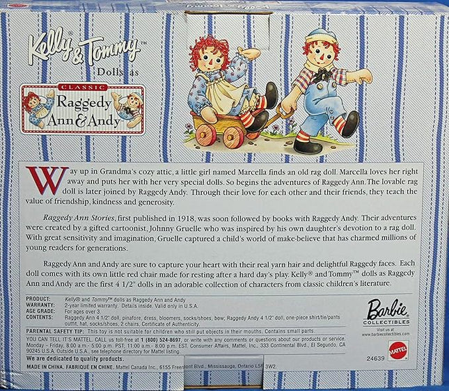 Barbie Raggedy Ann & Andy Tommy & Kelly Storybook Collectibles