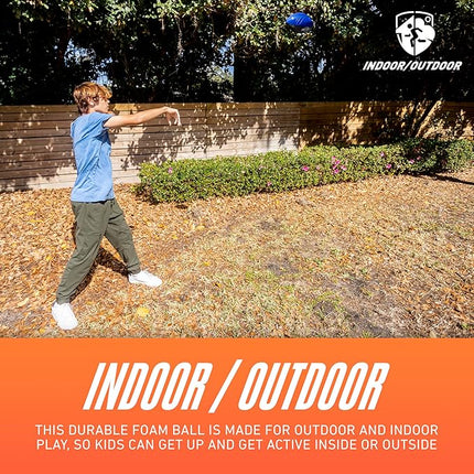 Nerf Pro Grip Football, Blue, Classic Foam Ball, Easy to Catch & Throw, Sports Toys, Christmas Gifts or Stocking Stuffers for Kids