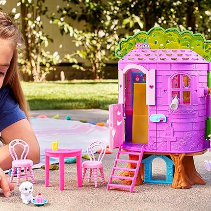 Chelsea Barbie Doll And Treehouse Playset With Pet Puppy