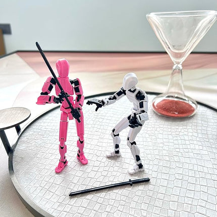 (Assembly Completed) 6 Packs T13 Action Figure, Dummy 13 3D Printed Action Figure Toy Gifts for Kids, Robot 13 ActionFigure Full Body Mechanical Doll Christmas Birthday Gift for Boys Girls