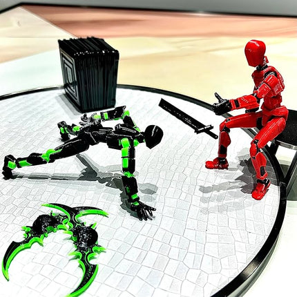 (Assembly Completed) 2 Packs T13 Action Figure Set, Dummy 13 3D Printed ActionFigure Toy Gifts for Kids, Robot 13 Action Figure Full Body Mechanical Doll Christmas Birthday Gift for Boys Girls