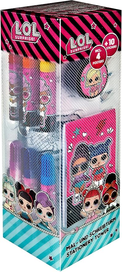 Undercover LOLO2255 LOL Surprise Painting and Writing Tower, 35 Pieces, Multicoloured