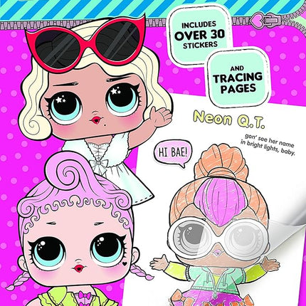 Bendon L.O.L. Surprise! Color & Trace Activity Book 42756,Multicolor
