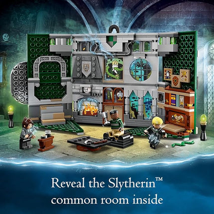 LEGO Harry Potter Slytherin House Banner Building Set 76410 - Hogwarts Castle Common Room Toy or Wall Display, Collectible Harry Potter Gift Idea for Boys, Girls and Kids with Draco Malfoy Minifigure