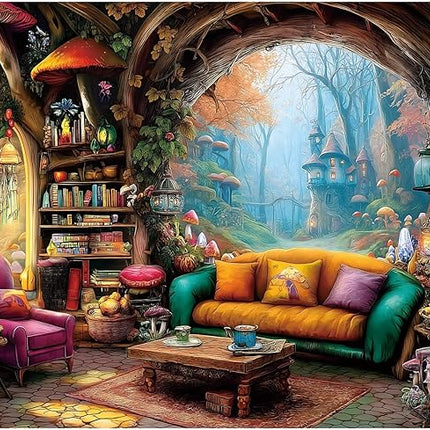 Blueforest 1000 Piece Jigsaw Puzzle for Adults - Whimsical Forest Living Room Magical Puzzle, Challenging Adult Puzzles with Vivid Art, Finished Size 27.5"x19.7"