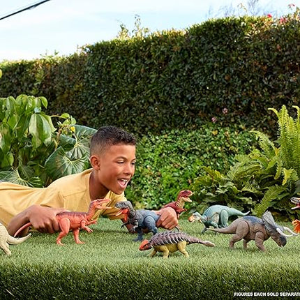 Mattel Jurassic World Rebirth Wild Roar Baryonyx Dinosaur Toy with Tail-Controlled Chomp Multi-Direction Attack & Sound, Posable & Digital Play
