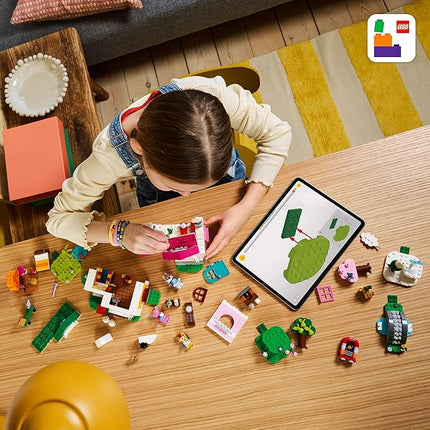 LEGO Animal Crossing Creative Houses: Seasons of Fun Building Toy - Pretend Play Set for Girls & Boys, Ages 7+ - Create 2 Houses W/1 Set of Building Blocks for Kids - Gift Idea for Birthdays -77057