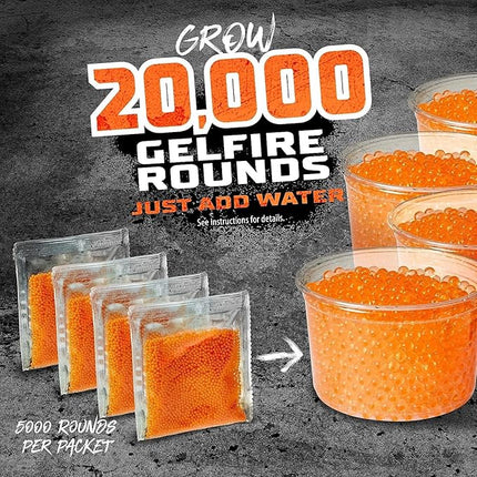 Nerf 20,000 Gelfire Rounds Refill Blasters, 800 Round Hopper, for Teens, Ages 14+
