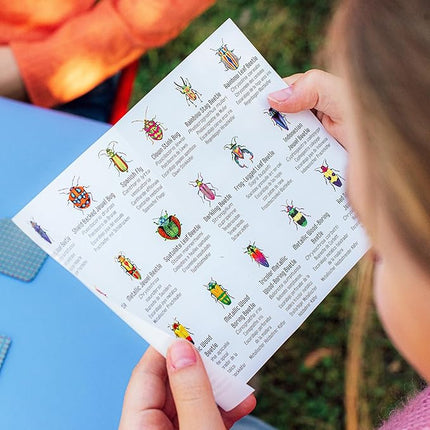 eeBoo: Memory & Matching Game- Little Beetles- 18 Illustrated Matching Pairs, Concentration Tile Game, Informative Insert, Kids Ages 3+, 1-4 Players