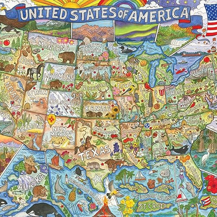 Buffalo Games - Carrie Wagner - Colorful Country - 1000 Piece Jigsaw Puzzle for Adults -Challenging Puzzle Perfect for Game Nights - Finished Size is 26.75 x 19.75