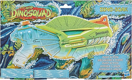 NERF Super Soaker DinoSquad Water Blaster, Pump-Action for Outdoor Summer Games, for Kids, Teens & Adults