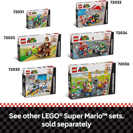 LEGO Super Mario: Mario Kart Baby Peach & Grand Prix Set Home Circuit - Nintendo Toy Building Set for Kids, Girls and Boys, Ages 8+ - Collectible Mario Kart Toy - Gift Idea for Birthdays - 72036