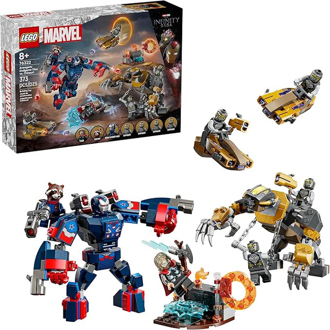 LEGO Marvel Avengers: Endgame Thor vs. Chitauri Building Toy - Pretend Playset W/ 7 Toy Minifigures for Boys & Girls, Ages 8+ - Super Hero Building Blocks for Kids - Gift Idea for Birthdays - 76322