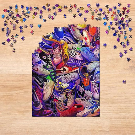 Sneakerheads 1000-Piece Jigsaw Puzzle | Fun Brain Teaser, Toys & Games | 28 x 20 Inches