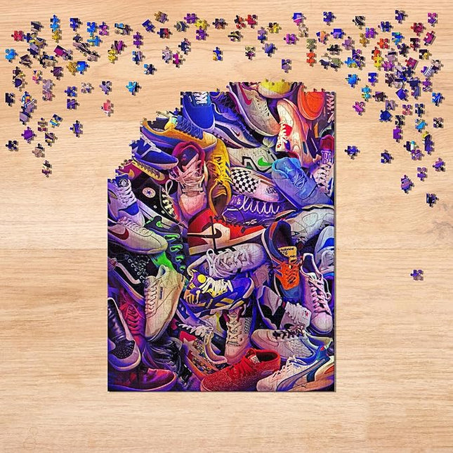 Sneakerheads 1000-Piece Jigsaw Puzzle | Fun Brain Teaser, Toys & Games | 28 x 20 Inches