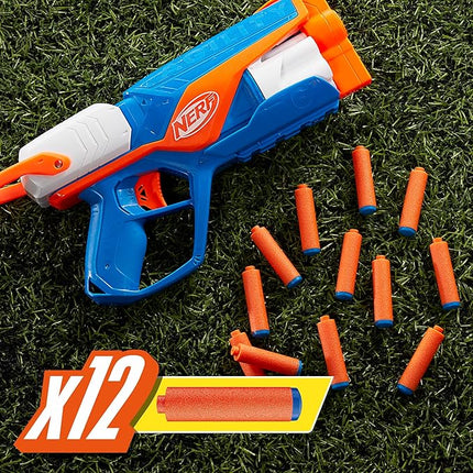 Nerf N Series Agility Blaster, 12 N1 Darts Compatible Only N Series Blasters, 6 Dart Drum, Kids Outdoor Games