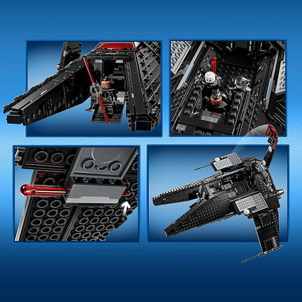 LEGO Star Wars Inquisitor Transport Scythe 75336 Buildable Toy Starship, OBI-Wan Kenobi Set, Ben Kenobi Minifigure with Blue and Double-Bladed Red Lightsabers