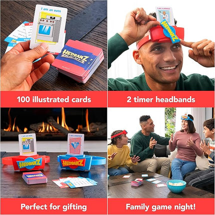 Spin Master Games Hedbanz Blast Off! Guessing Game with 25 Bonus Cards, Family Game Night for Kids and Families Ages 6 and up (Amazon Exclusive)
