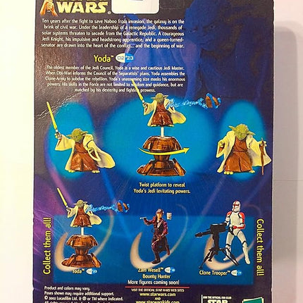 Star Wars, 2002 Saga Collection, Yoda Jedi Action Figure #23, 3.75 Inches