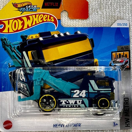 Hot Wheels Heavy Hitcher Diecast Car, HW Metro Series, 1:64 Scale, 4/10
