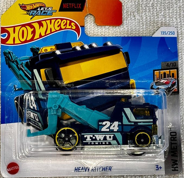 Hot Wheels Heavy Hitcher Diecast Car, HW Metro Series, 1:64 Scale, 4/10