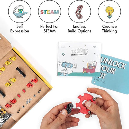 The Off Bits Motorbike Stem Building Toys, RiderBit Educational Build Your Own Robot Toy for Kids 8+ Year Old Boys and Girls, Stem Toys Engineering Kit, Vehicle Construction Steam Easter Gift for Kids