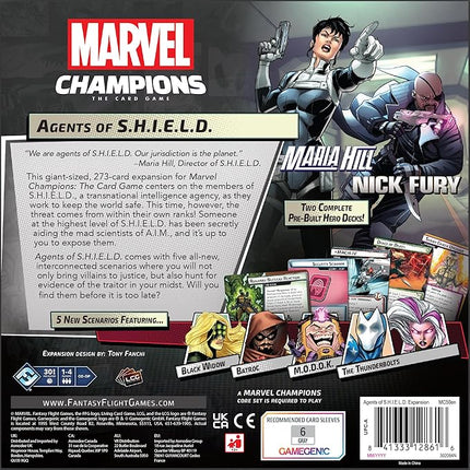 Marvel Champions The Card Game Agents of S.H.I.E.L.D. Campaign Expansion - Cooperative Strategy Game for Kids & Adults, Ages 14+, 1-4 Players, 45-90 Min Playtime, Made by Fantasy Flight Games