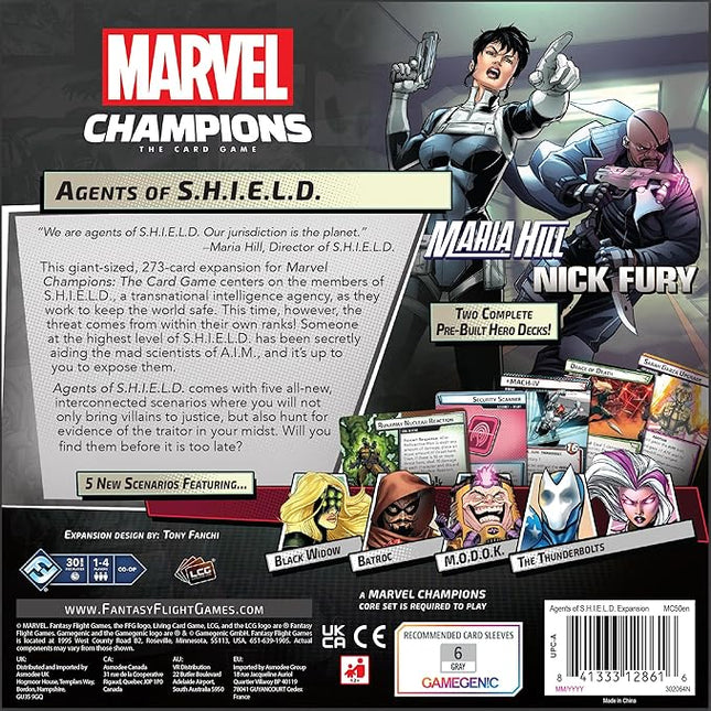 Marvel Champions The Card Game Agents of S.H.I.E.L.D. Campaign Expansion - Cooperative Strategy Game for Kids & Adults, Ages 14+, 1-4 Players, 45-90 Min Playtime, Made by Fantasy Flight Games