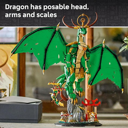 LEGO NINJAGO The Guardian Dragon - Model Building Kit from Legends Monstrosity Series - Room Decor for Teens - Includes Master Wu Minifigure - Gift for Teenage Boys, Girls, and Fans, Ages 14+ - 71847