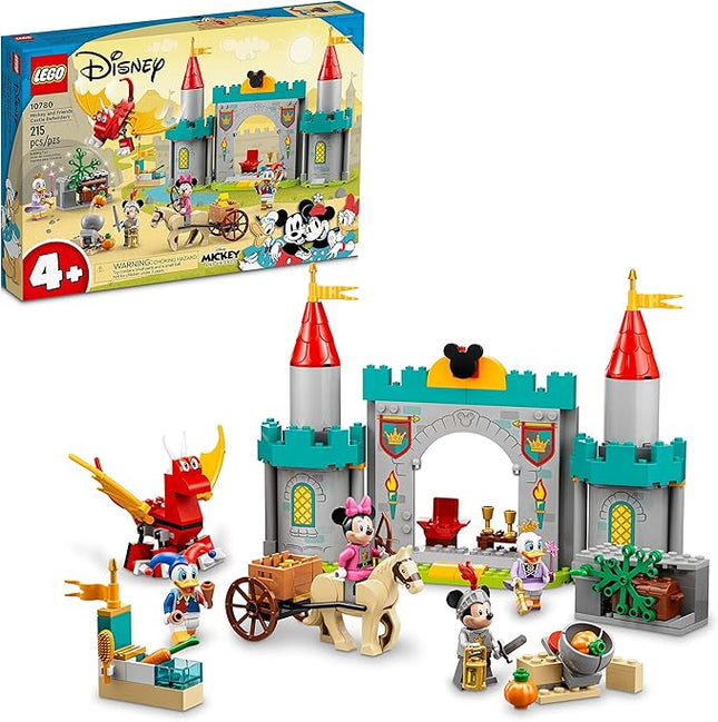 LEGO Disney Mickey and Friends Castle Defenders 10780 Buildable Toy with Minnie, Daisy and Donald Duck Plus Dragon & Horse Toys for Kids 4 Plus Years Old