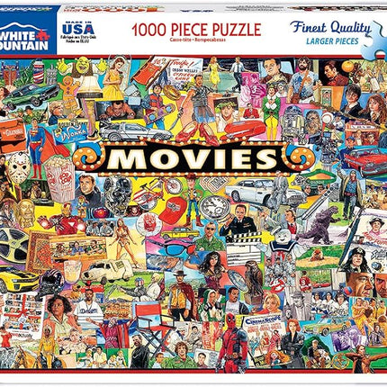 White Mountain Puzzles The Movies - 1000 Piece Jigsaw Puzzle