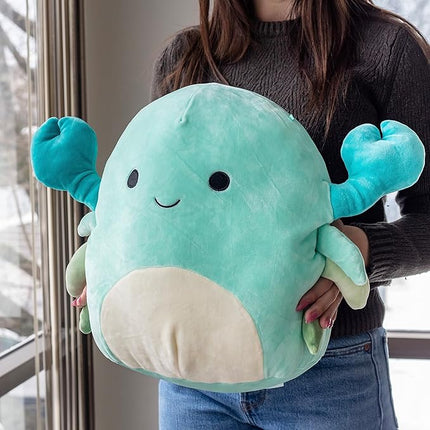 Squishmallows Original 14-Inch Large Xandra The Blue Crab - Official Jazwares Plush - Collectible Soft & Squishy Crab Stuffed Animal Toy - Add to Your Squad - Gift for Kids, Girls & Boys