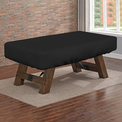 Covers & all Air Hockey Table Cover 18 Oz Waterproof - 100% UV & Weather Resistant Outdoor Table Cover with Elastic for Snug Fit (88" W x 44" D x 15" H Inches, Black)