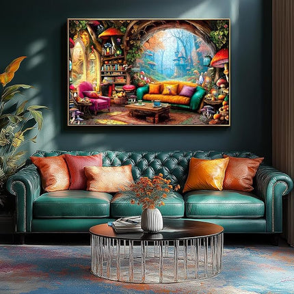 Blueforest 1000 Piece Jigsaw Puzzle for Adults - Whimsical Forest Living Room Magical Puzzle, Challenging Adult Puzzles with Vivid Art, Finished Size 27.5"x19.7"