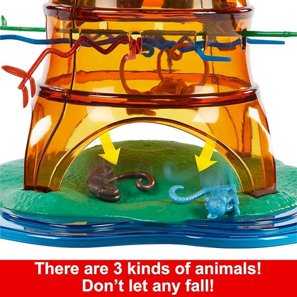 Mattel Games Kerplunk Rockin’ Tree Party Game for Kids, Families & Parties, Features Animal Pieces