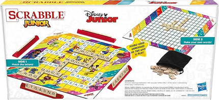Hasbro Gaming Scrabble Junior: Disney Junior Edition Board Game for Kids | Double -Sided Game Board | Matching Word Game | Back to School Gifts | Ages 5+ (Amazon Exclusive)