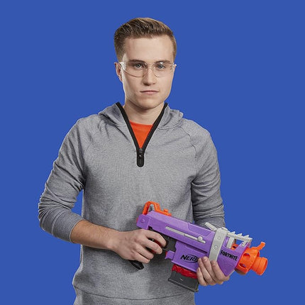 Nerf Fortnite SMG-E Blaster - Motorized Dart Blasting - 6-Dart Clip, 6 Official Elite Darts - for Youth, Teens, Adults
