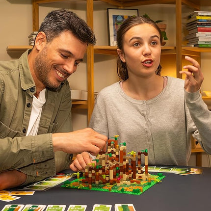 Dotted Games Monkey Palace: A Lego Board Game - Build Your Way to Victory Brick by Brick! Fun Family Brick-Building Game for Kids & Adults, Ages 10+, 2-4 Players, 45 Minute Playtime