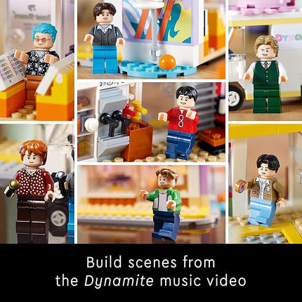 LEGO Ideas BTS Dynamite 21339 Model Kit for Adults, Gift Idea for BTS Fun with 7 Minifigures of The Famous K-pop Band, Features RM, Jin, SUGA, j-Hope, Jimin, V and Jung Kook